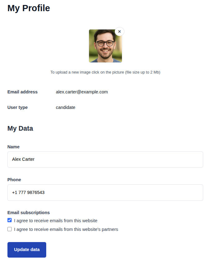 Profile Page Data